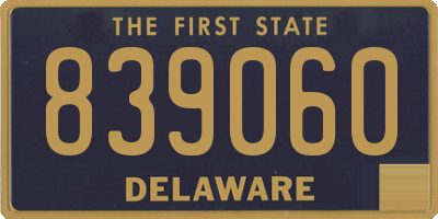 DE license plate 839060