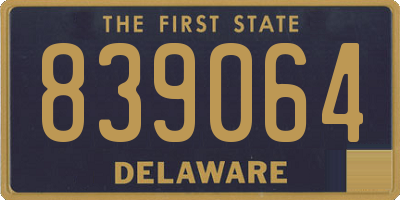 DE license plate 839064