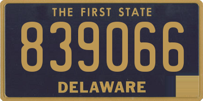 DE license plate 839066