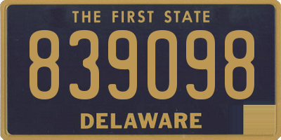 DE license plate 839098