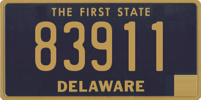 DE license plate 83911
