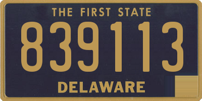 DE license plate 839113