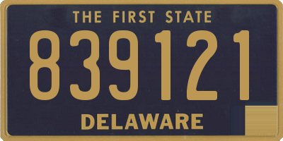 DE license plate 839121