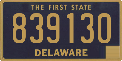 DE license plate 839130