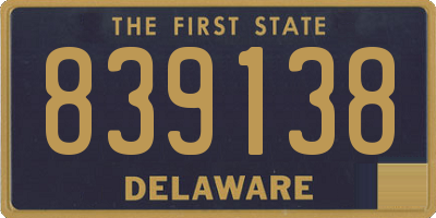 DE license plate 839138