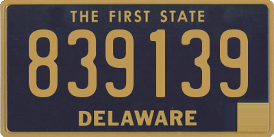 DE license plate 839139