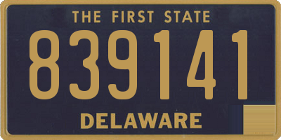 DE license plate 839141