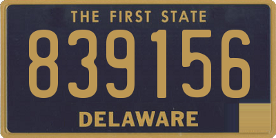DE license plate 839156