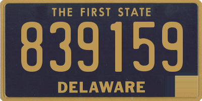 DE license plate 839159