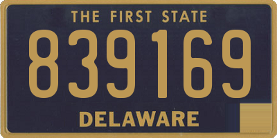 DE license plate 839169