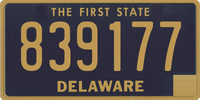 DE license plate 839177