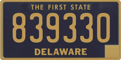 DE license plate 839330