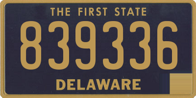DE license plate 839336