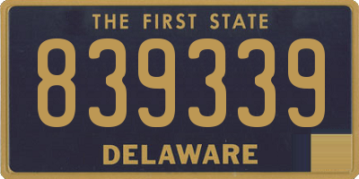DE license plate 839339