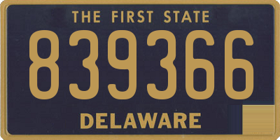 DE license plate 839366