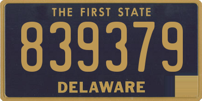 DE license plate 839379