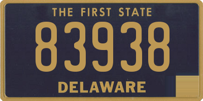 DE license plate 83938