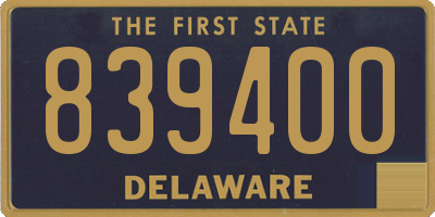 DE license plate 839400