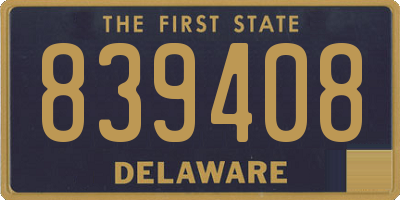 DE license plate 839408