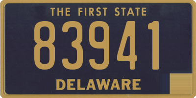 DE license plate 83941