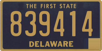 DE license plate 839414
