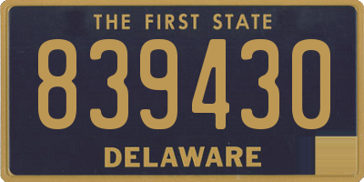 DE license plate 839430