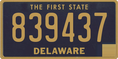 DE license plate 839437