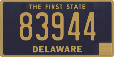 DE license plate 83944