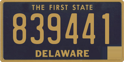 DE license plate 839441