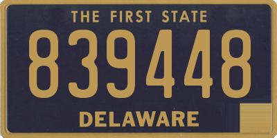DE license plate 839448