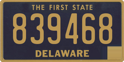 DE license plate 839468