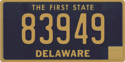 DE license plate 83949