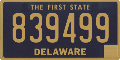 DE license plate 839499