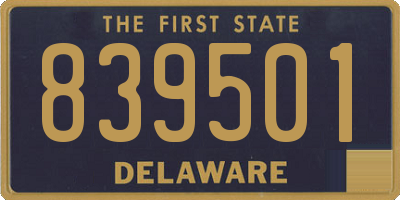 DE license plate 839501