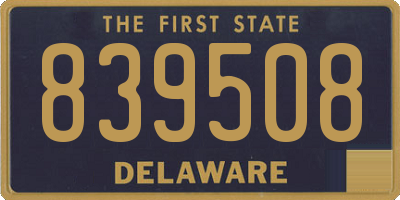 DE license plate 839508