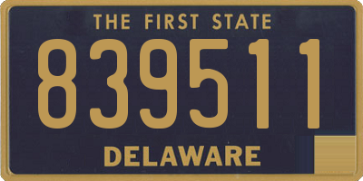 DE license plate 839511