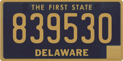 DE license plate 839530