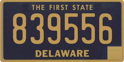 DE license plate 839556