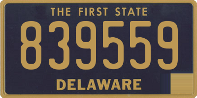 DE license plate 839559