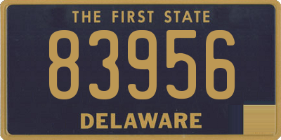 DE license plate 83956