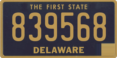 DE license plate 839568