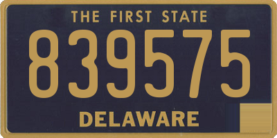 DE license plate 839575
