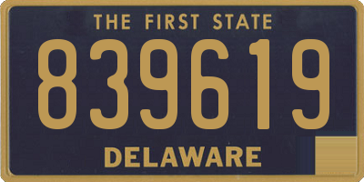 DE license plate 839619