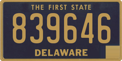 DE license plate 839646