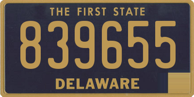 DE license plate 839655