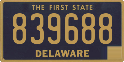 DE license plate 839688