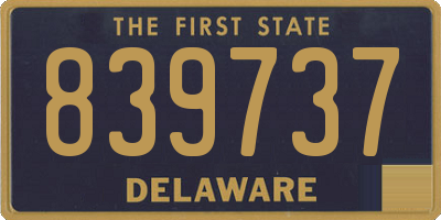 DE license plate 839737