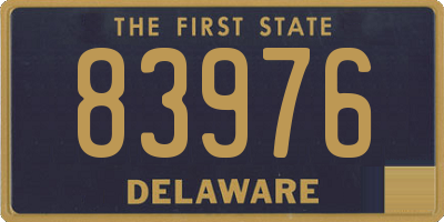 DE license plate 83976