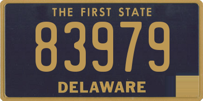 DE license plate 83979