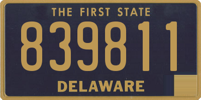 DE license plate 839811